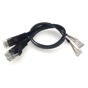 สายเคเบิลเครือข่ายอีเธอร์เน็ตแบบแบนคุณภาพสูง คลาส 5e คลาส 6 RJ45 แบบจัมเปอร์ UTP ถัก PVC สำหรับรถยนต์ - Product Image 3