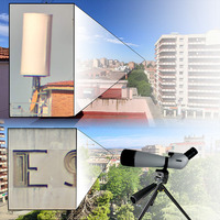 Telescopio con Zoom de 25-75x80 mm, Totalmente Multicapa, Objetivo Grande de 80 mm, Distancia Focal Mínima de 12 m, para Observación de la Naturaleza al Aire Libre