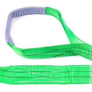 グリーンフラットウェビングスリングベルト2T <span class=keywords><strong>60MM</strong></span>フラットポリエステルリフティングウェビング - Product Image 4
