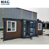 Abri conteneur extensible économique, Maison conteneur de luxe, Maisons conteneurs prêtes à vivre, 2 chambres