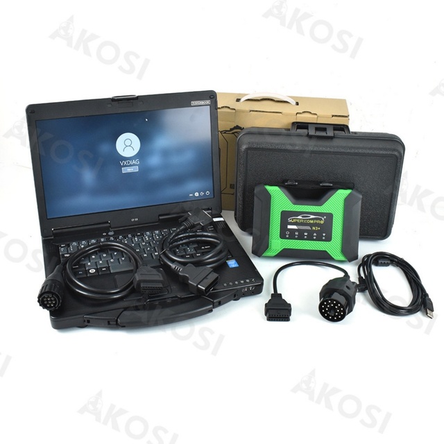 New SUPER ICOM PRO N3+ for BMW Support Code OBD2 Scanner MB PRO N3+ USB 3.0 SUPER Full Configuration Diagnostic Tool+CF53 Laptop