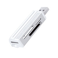 Lector de Tarjetas 4 en 1, Lector de Tarjetas de Memoria USB Flash para Memory Stick Pro, T-Flash/M2/MS SD