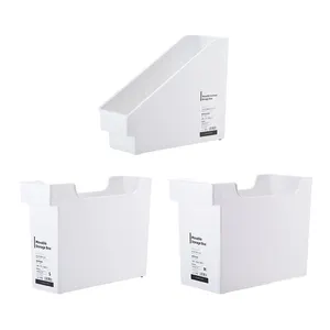 SHIMOYAMA Set Kotak Aksesori Casing Penyimpanan Putih Dapur Plastik Stok 3 Tipe dengan Roda
