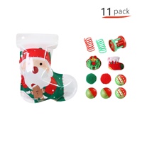 Zoyi Pet - Sac cadeau de Noël très populaire - Ensemble de jouets pour chat - Accessoires multiples - Jouets interactifs pour chatons d'intérieur