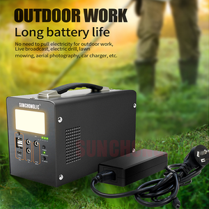 Batterie LiFePO4 haute capacité Sunchonglic pour extérieur, 320W 700W, contrôleur MPPT AC/DC, onde sinusoïdale pure, charge sans fil, portable - Product Image 1