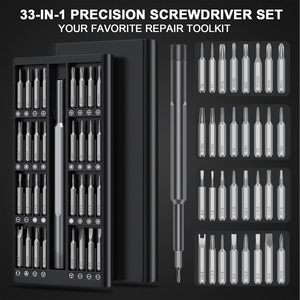 Kit de tournevis magnétique portable 63-en-1 personnalisable pour réparation DIY avec poignée en acier, support OEM - Product Image 2