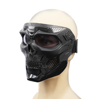 Masques tactiques d'Halloween, masques de moto, masque coupe-vent intégral, masque de squelette protecteur pour le cosplay, pour la conduite à vélo