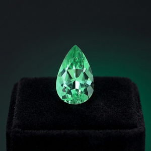 High Quality Pear Cut Green Emerald Loose Gemstones Custom Sizes for Rings & Jewelry <b>Craft</b> - Product Image 1