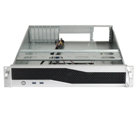Châssis de serveur PC industriel 2U personnalisable Rackmount en plastique avec ventilateur vierge ATX MB pour pare-feu en stock