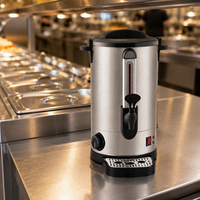 Distributeur d'eau chaude électrique 35L en acier inoxydable 304, bouilloire commerciale