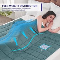 Couverture lestée personnalisée toutes saisons avec perles de verre matelassées pour adultes et enfants