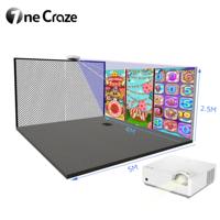 Nuevo Juego Interactivo de Tiro con Arco por Proyección, Equipo de Proyección de Pared Multijugador, Personalizable para Adultos y Niños en Parques Infantiles