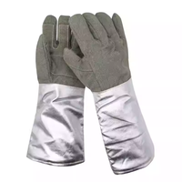 Gants Kevlar en mélange de fibres de carbone aramide résistants à la chaleur à haute température 1000 degrés Celsius résistants à la chaleur