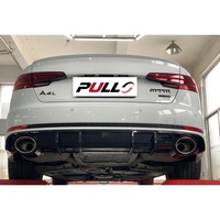 Pare-chocs de voiture Face avant pour Audi A4 B9 2017-2019 Mise à niveau vers RS4 Style Pare-chocs avant avec calandre Lèvre avant