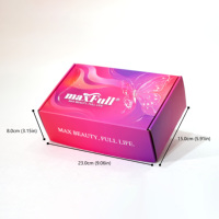 Boîte de soin des cheveux en carton pliable avec logo personnalisé de qualité supérieure, gaufrage à l'or, pour emballages cadeaux de salons de beauté de luxe