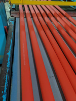 FIRSTFLEX IKNC180 NBR Feuille de mousse de caoutchouc rouge et gris pour l'isolation des systèmes de tuyauterie, épaisseur 13 mm, plage de température -40~150°C