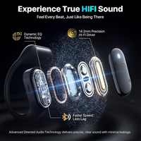 Ows Earbud Gaming Nirkabel Headset Bluetooth 5.3 ENC Mikrofon Ganda Earphone Latensi Rendah Pengait Telinga Headphone Stereo Hi-Fi