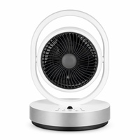 Ventilateur de table silencieux oscillant intelligent 25W avec longue autonomie, humidification, minuterie tactile et mode veille pour le bureau et le salon