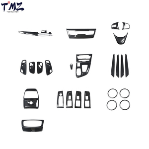 Direksiyon Dekorasyonu Tam Set Karbon Fiber Görünümlü İç Döşeme Kaplama BMW 2 Serisi Touring 218i 220i 2016-2018 Sağdan Direksiyonlu (RHD) için - Product Image 2