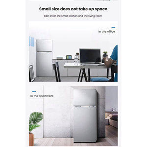 Réfrigérateur congélateur à double porte à économie d'énergie réfrigérateur électrique vertical pour la maison hôtel utilisation Installation portable - Product Image 4