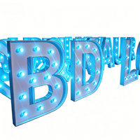 Kit de Letras Personalizables para Marquesina, Crea tu Propio Letrero LED con Nombre para Bar o Tienda