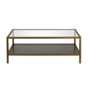 HMS 45 tavolo da tè chiaro e oro vetro e acciaio piano in vetro temperato con sinterizzato stile fattoria in pietra per uso d'ingresso - Product Image 5