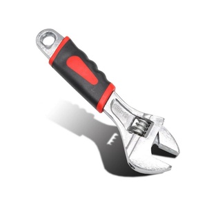 Home, Workshop and Garage Tools, Cr-V Steel Wrench with Ergonomic Rubber Grip Spanner Handle, 6 Inch Adjustable Wrench - Product Image 5
