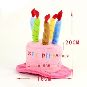 إكسسوارات ملابس حيوانات أليفة للكلب قبعة للعطلات والقط قبعة عيد ميلاد شمعة عقال هدية للكلاب والحيوانات الأليفة - Product Image 2