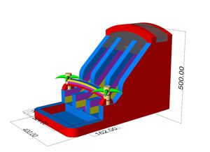 Nhà Máy Giá <span class=keywords><strong>Inflatable</strong></span> lâu đài nhà bị trả lại với trượt trẻ em 'bouncy Bouncer mặt trăng nhảy đồ chơi - Product Image 5