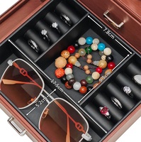 Boîte à montres automatique en bois de luxe personnalisée avec serrure, remontoir de montre sécurisé