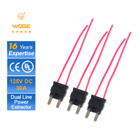 Fusible de Cuchilla Automotriz Micro 2 de 16 AWG 22 AWG 600 V 5 A, Adaptador de Circuito Adicional para Coche, CCTV, Rastreador GPS, Venta al por Mayor de Fábrica Personalizada