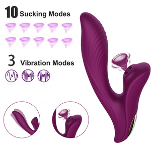 Vibrador de Conejo con Succión Clitoriana, Juguete Sexual para Adultos con Vibración Ondulante, Recargable por USB Inalámbrico Meiper para la Masturbación Femenina - Product Image 6