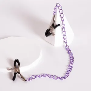 Pinces à Seins Vibrantes Violet Avec Clochettes - Fetish, Neuf