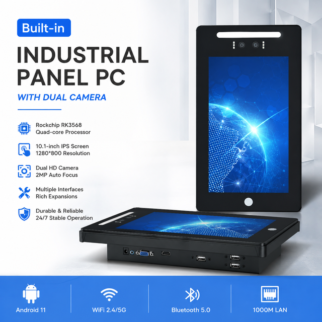 Industrial 15.6 Inch Capacitive Touch Screen Monitor Kiosk Motherboard IP67 Waterproof Android Screen Touch Monitor with Camera