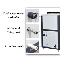 Refroidisseur d'eau industriel Commercial 120L R220/R404A/R507, Machine de refroidissement pour l'impression/médical/soudure/emballage