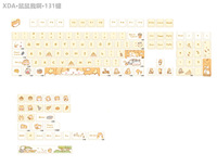 131 touches XDA design mignon ensemble complet de touches de clavier mécanique personnalisées motif hamster
