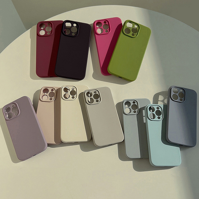 high quality genuine liquid silicone phone case mobile back cover for iphone 11 12 13 14 15 plus pro max silicon case