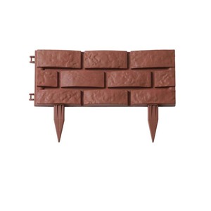 Borde <span class=keywords><strong>de</strong></span> <span class=keywords><strong>jardín</strong></span>, valla <span class=keywords><strong>de</strong></span> efecto <span class=keywords><strong>de</strong></span> <span class=keywords><strong>ladrillos</strong></span> marrones en borde <span class=keywords><strong>de</strong></span> césped, borde <span class=keywords><strong>de</strong></span> planta, cama <span class=keywords><strong>de</strong></span> flores, hierba, borde <span class=keywords><strong>de</strong></span> paisaje <span class=keywords><strong>de</strong></span> patio decorativo - Product Image 2