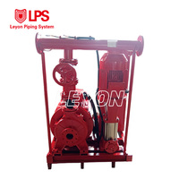 Pompa Pemadam Kebakaran LEYON FM UL Sistem Perlindungan Kebakaran NFPA20 Set Pompa Kebakaran Diesel Horizontal Satu Tahap