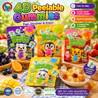 Groothandel Leverancier Afpelbare Gummies Druivensmaak Verrassing Vorm Gevulde Gummy Snoepjes Novelty Snoep voor Kinderen