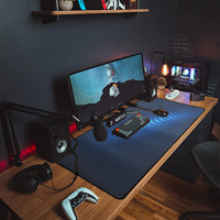 Tapis de souris et de clavier XXL personnalisés en caoutchouc, tapis de bureau en tissu imperméable, tapis de souris de jeu et de sublimation de haute qualité, personnalisables