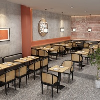Nouveauté : Ensemble table et chaises en bois pour restaurant, best-seller, idéal pour les tables de restaurant et d'hôtel