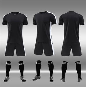 Jersey Sepak Bola Pria Dewasa Baru untuk Latihan Tim 100% Poliester Kerah Tegak Pakaian Olahraga Sepak Bola - Product Image 4