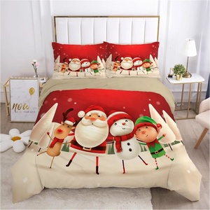 Ensemble de literie de Noël mignon imprimé en 3D en gros housse de <span class=keywords><strong>couette</strong></span> et drap de lit pour la maison - Product Image 4