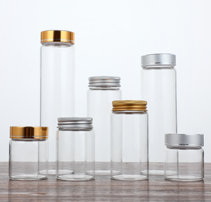 Tarro de vidrio de borosilicato decorativo 15ml-100mL Forma de cilindro de volumen vacío con tapa para uso en difusor - Product Image 5