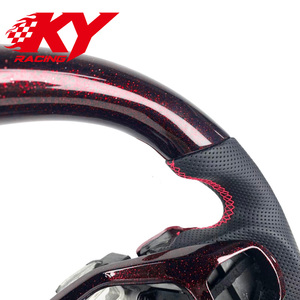 พวงมาลัยหนังฟลูออเรสเซนต์/ฟอสเฟอร์ สำหรับฟอร์ด เอ็กซ์พลอเรอร์ ST XLT TFD TFC TUB Tremor รุ่นคัสตอม สปอร์ต สไตล์ - Product Image 4