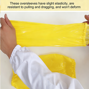 Venta Directa de Fábrica: Mangas Protectoras de PVC/TPU Ligeras, Resistentes al Ácido, al Aceite y a Productos Químicos, Impermeables, <span class=keywords><strong>con</strong></span> Banda Elástica - Product Image 6
