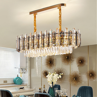Lampe LED suspendue en cristal K9, design nordique moderne, luminaire décoratif de plafond, idéal pour une Villa, un restaurant, un hôtel ou un appartement