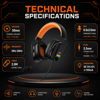 Monitor Studio Ergonomis Bass Dalam 3.5mm Berkabel Over-Ear ANC untuk Laptop Komputer DJ Gaming Headphone Headset Earphone
