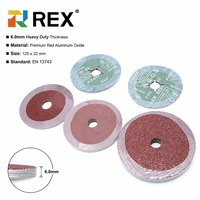 Disque à tronçonner REX haute performance 982C rouge en fibre d'aluminium, 125x22mm, certifié ISO9001, pour l'élimination de matériaux lourds en acier inoxydable, usage professionnel